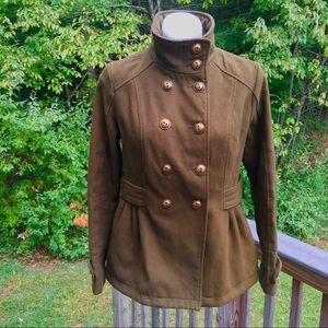 Soft military style fall/winter coat size L